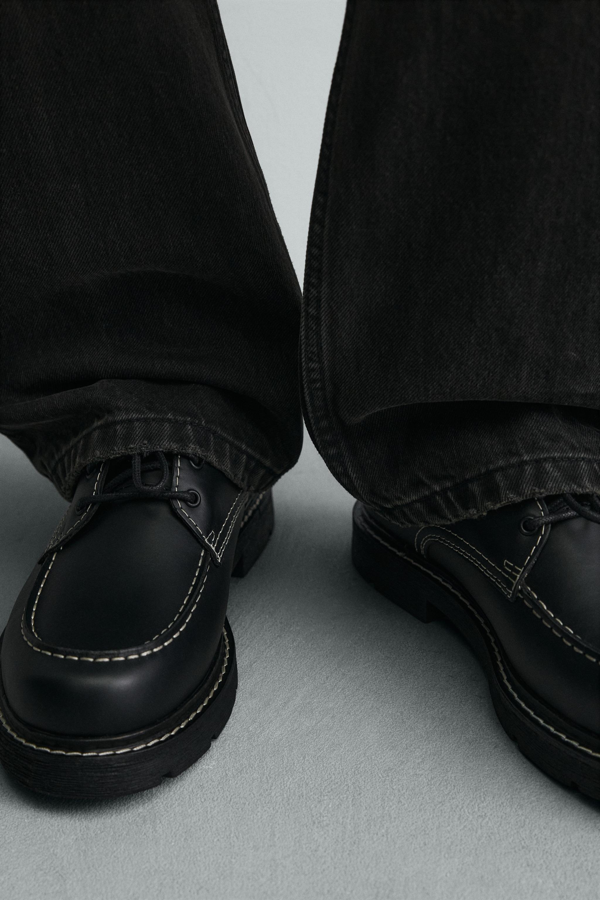 LEATHER STITCHED SHOES